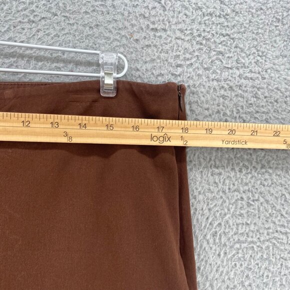 Talbots Pants Womens 16 Chatham Brown Ankle Stretch Skinny Leg Pockets Everyday - Picture 8 of 12